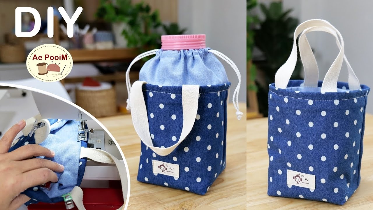 Easy  tricks! How to make a Bottle pouch bag