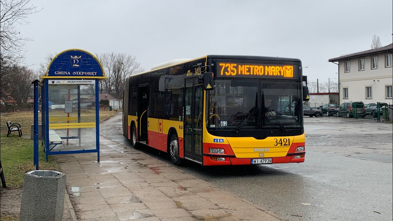 MAN NG363 Lion’s City G #3421 MZA Warszawa [🚍735]