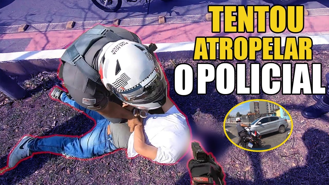 PINOTE, TENTOU ATROPEL@R O POLÍCIA. POLICE CHASE