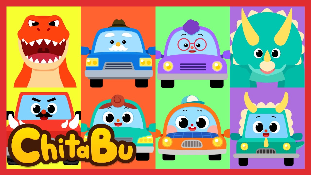 Autos, Dinos und Familienlieder  🦖🚗💖 | Liedermix | Beliebte Kinderlieder | #Chitabu