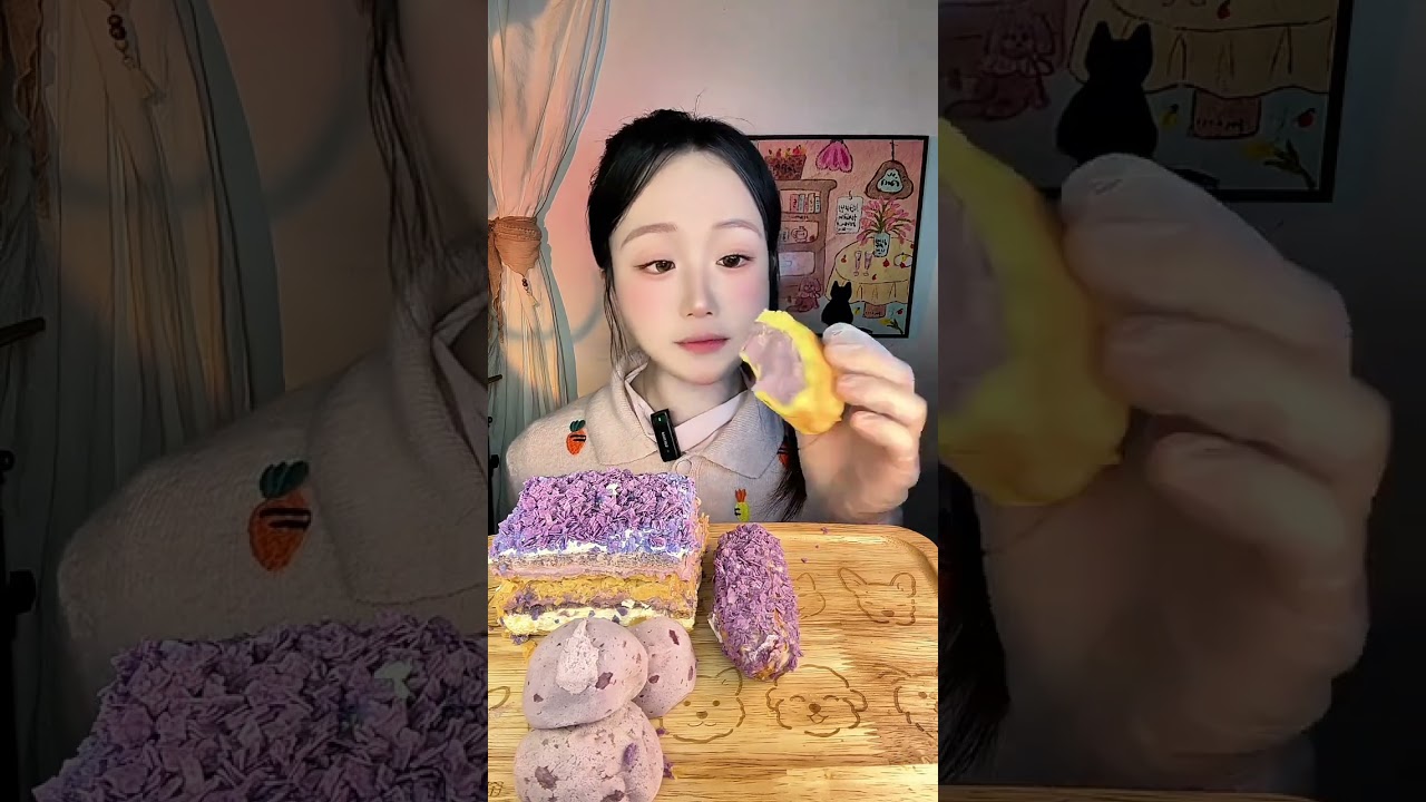 Here comes the taro paste head #Taro paste#Taro paste enthusiast#Cake#Mochi#Nuojiji