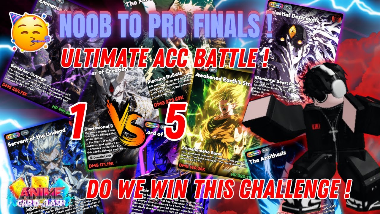 🔥WHO&rsquo;S The BEST ACC Player?! 🏆 Ultimate Account Battle In Anime Card Clash (Roblox)
