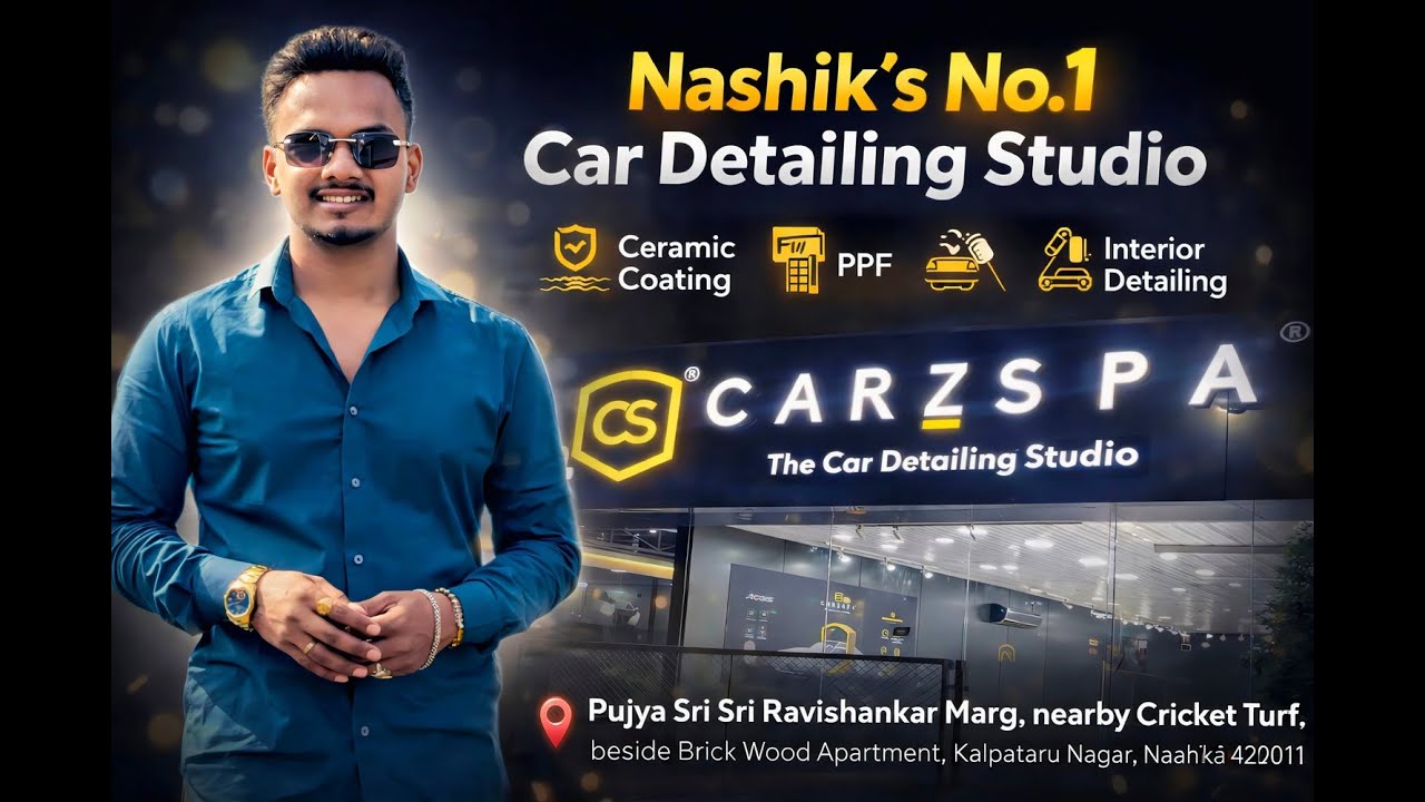Car Detailing Studio Walkthrough in Nashik | PPF, Ceramic Coating & Premium Car Care – CarzSpa