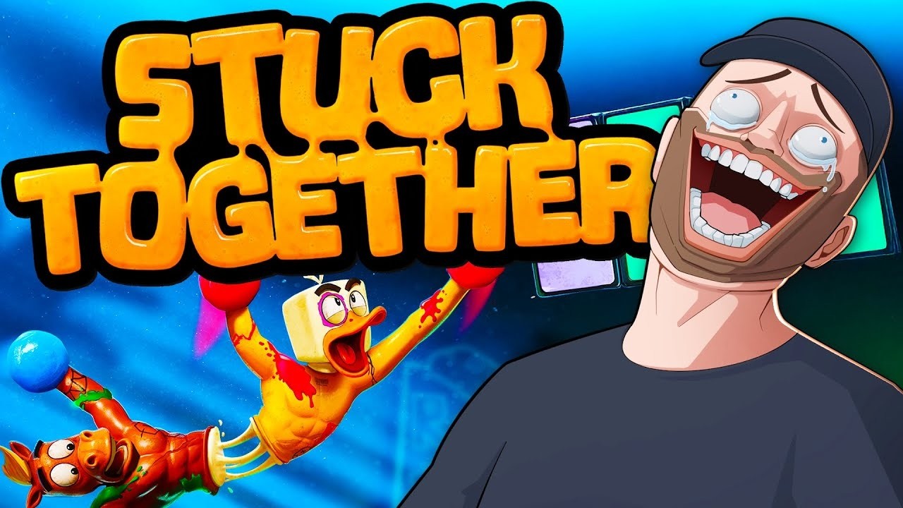 NEW Co-Op Game! - STUCK TOGETHER with SideArms! #live