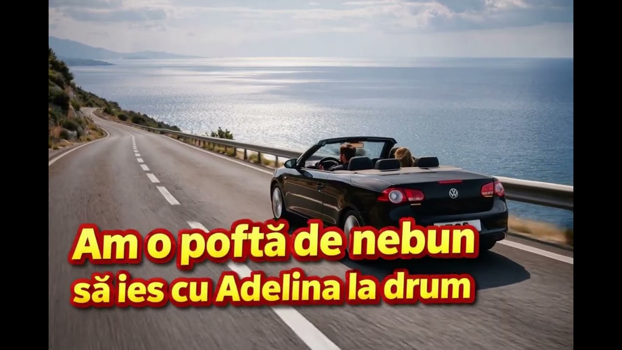 Am o poftă de nebun să ies cu Adelina la drum Cu muzica tare, asfaltul sub roți,cu zambetul pe buze