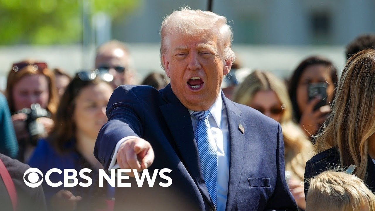 President Trump describes epic missions in Iran to rescue F-15E airmen | CBS News