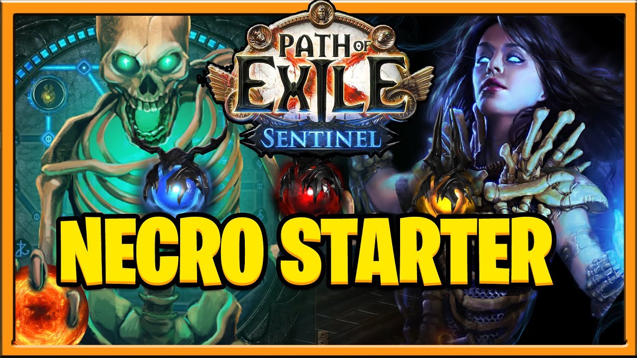 Path of Exile Sentinel Build Guide Great League Starter for 3.18 Necromancer Skeleton Mage Build