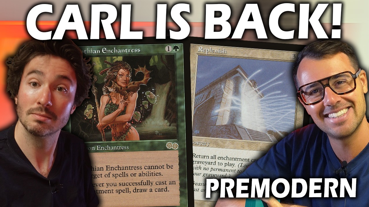 What's the BEST Enchantment Deck in Premodern? | Enchantress vs Replenish | Mtg Gameplay