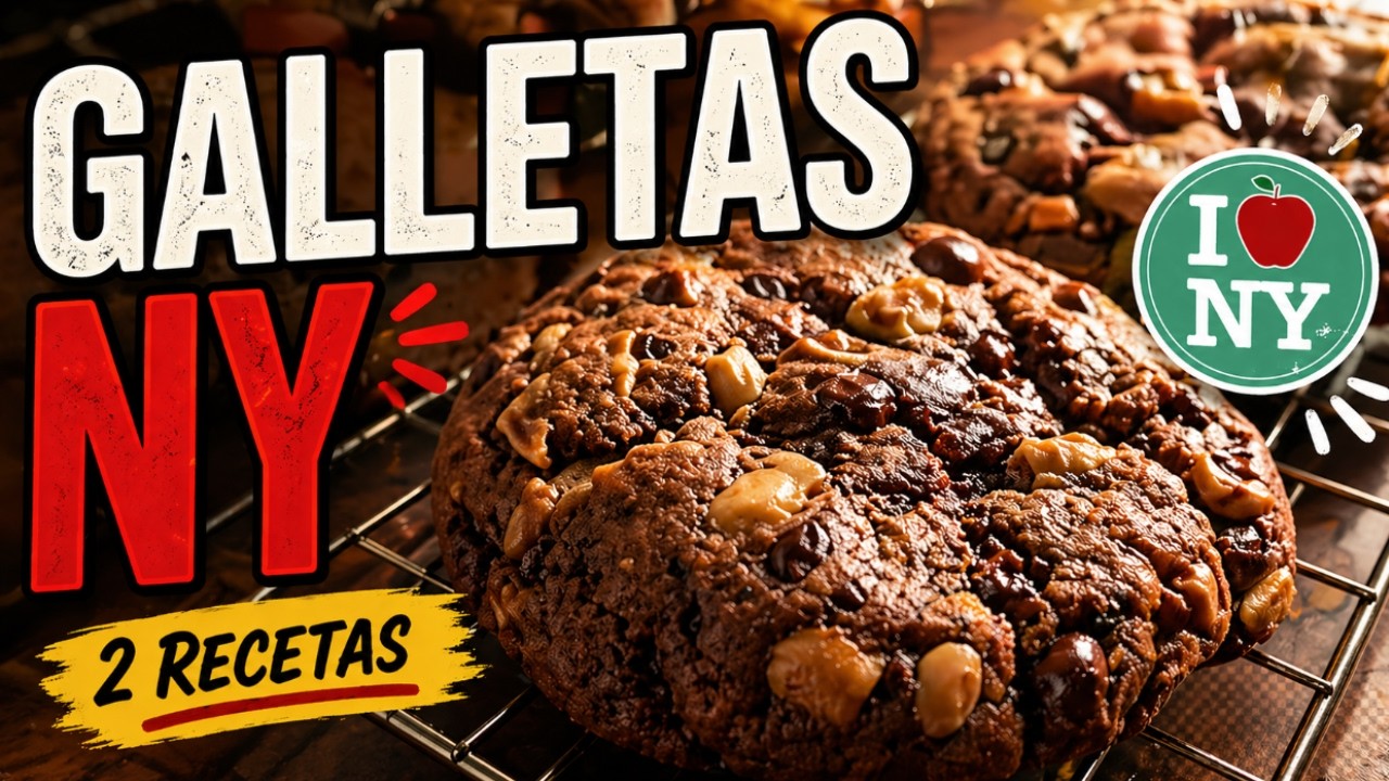 Galletas New York PERFECTAS | Cómo lograr el centro suave paso a paso 🍪🍪