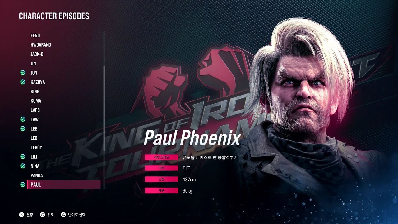 PS5 Tekken 8 Character Episodes Paul Phoenix