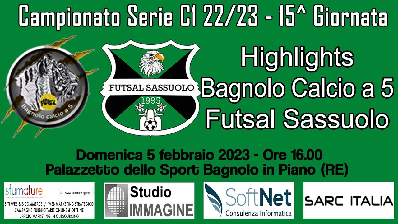 Highlights Bagnolo Calcio a 5 - Futsal Sassuolo [G15 Serie C1 22/23]