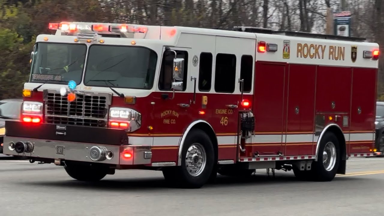 Brookhaven Fire Company Squad 52, Rocky Run Fire Company Engine 46 & Ambulance 46 Responding 12-2-23