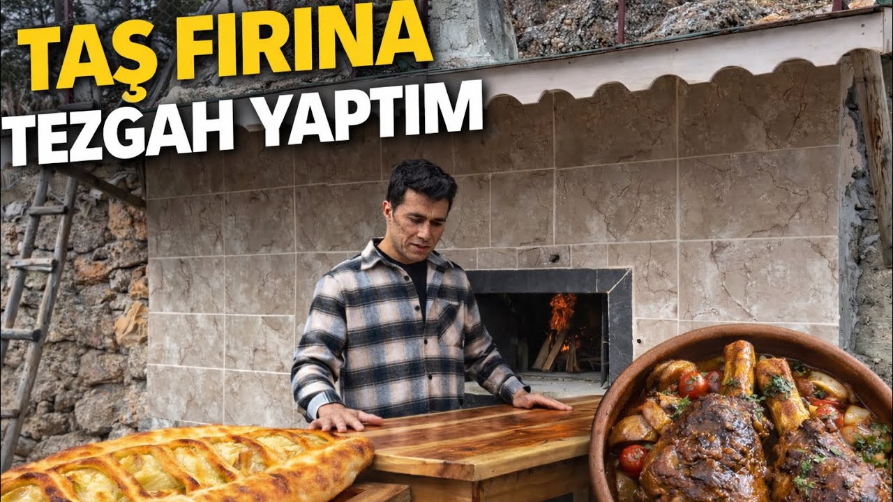 Yeni Yaptığım Taş Fırına Portatif Tezgah Yapıyorum | Fırında İnciğin Hazin Sonu :)