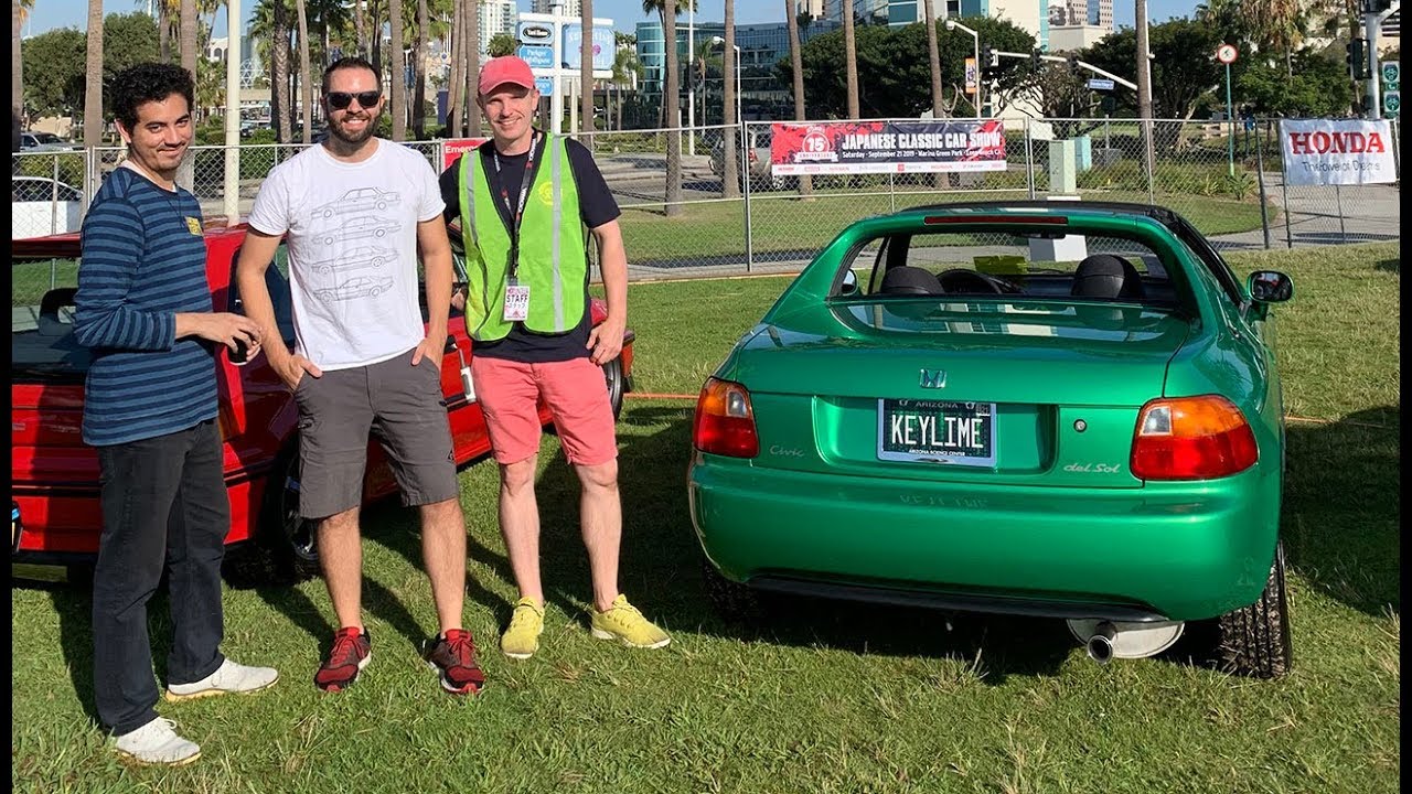 Japanese Classic Car Show 2019:  Long Beach in the 1993 Honda Civic del Sol Si