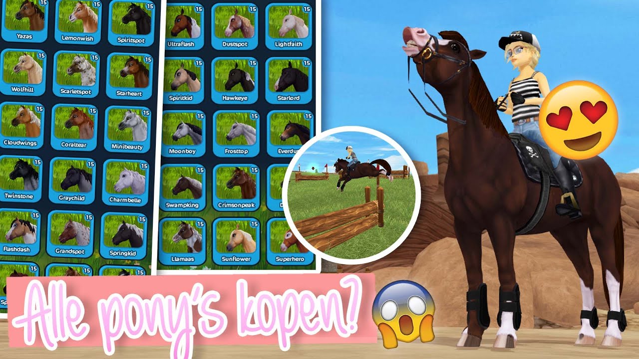 ALLE PONY'S KOPEN IN STARSTABLE? + NIEUWE RACE | Starstable online | wolfxjessy