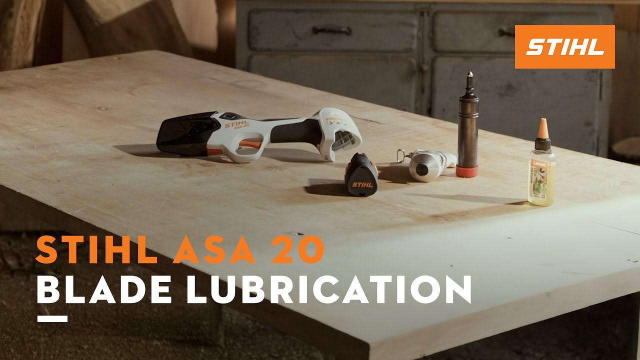 2-way-lubrication of the ASA 20 battery pruner | STIHL