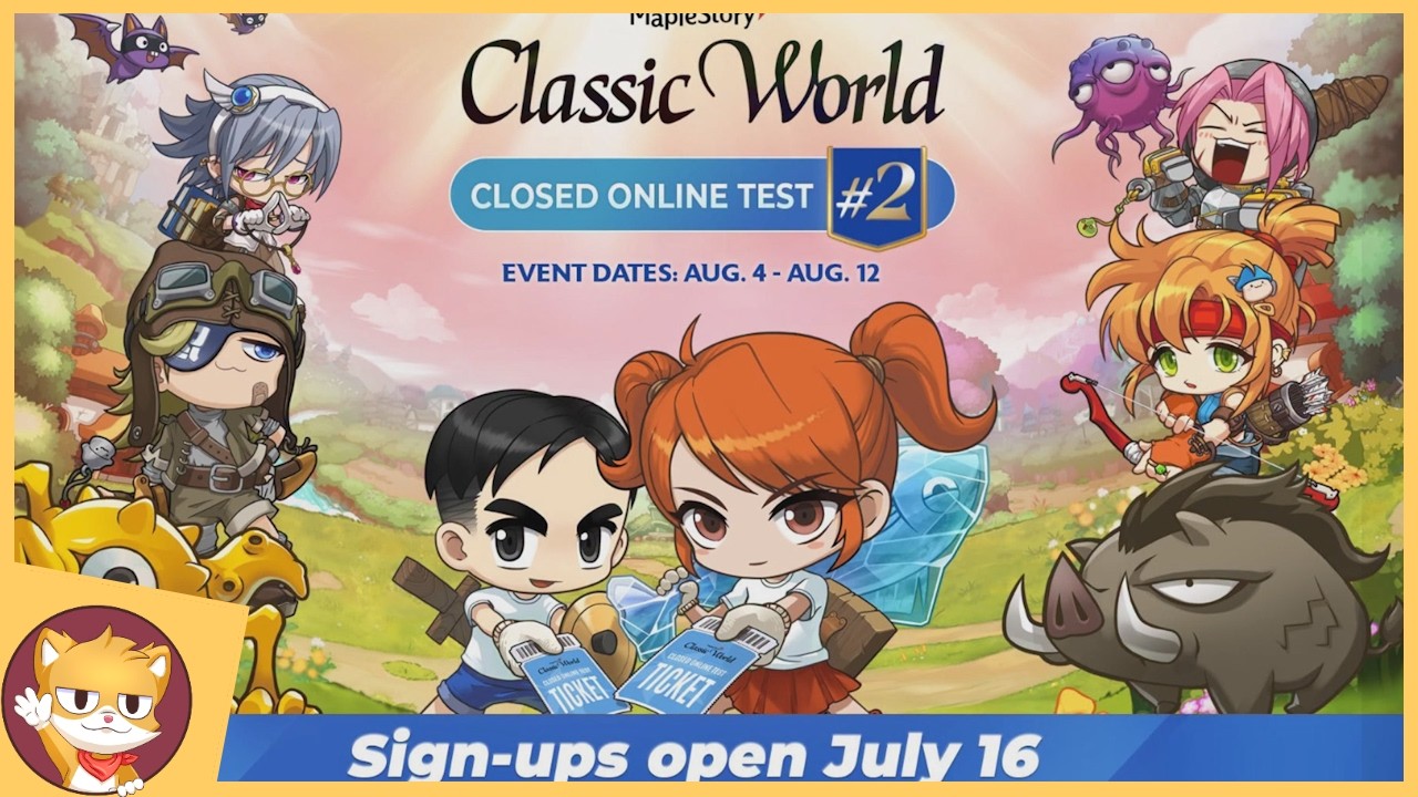 Второй закрытый бета-тест MapleStory Classic World уже близко! НАКОНЕЦ-ТО!