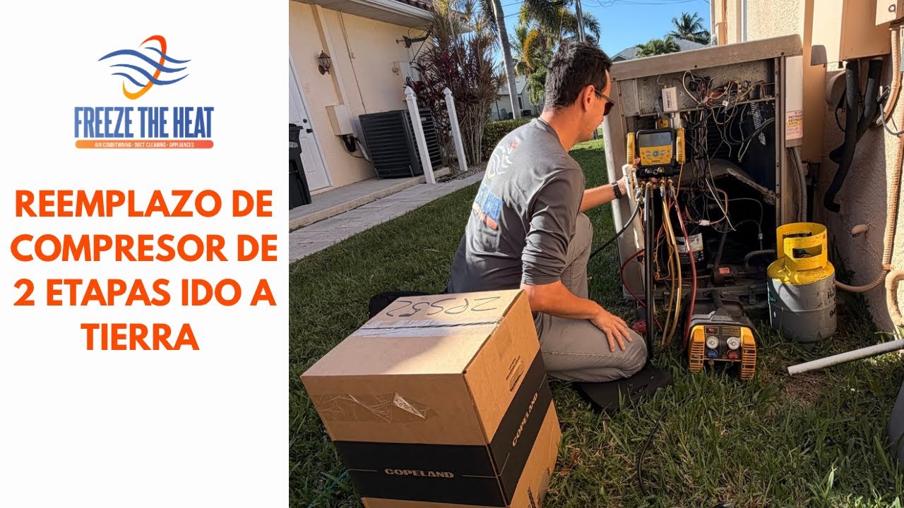 Reemplazo de compresor en Equipo de 10 años. 