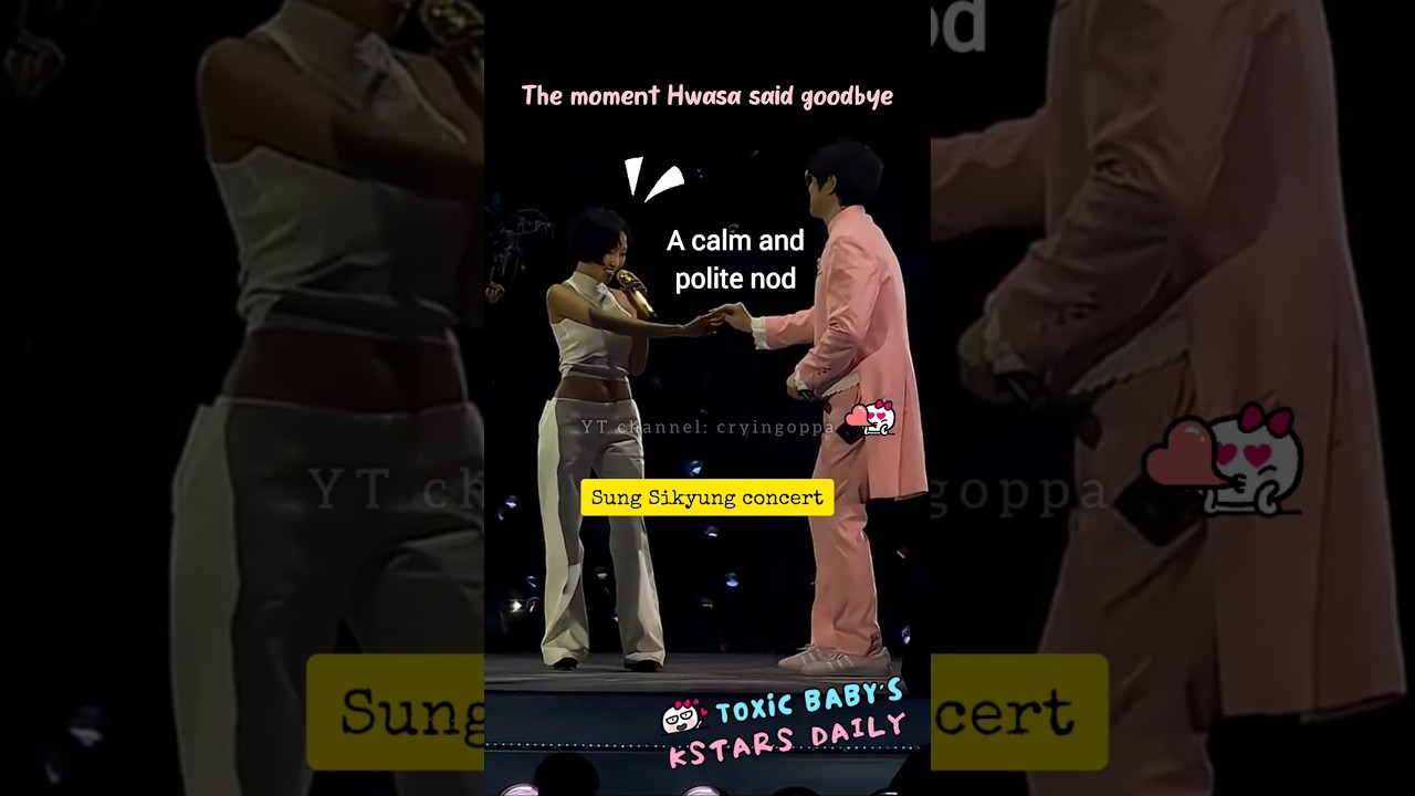 The moment Hwasa said goodbye to Sung Sikyung VS Park Jungmin #hwasa #parkjungmin #goodgoodbye