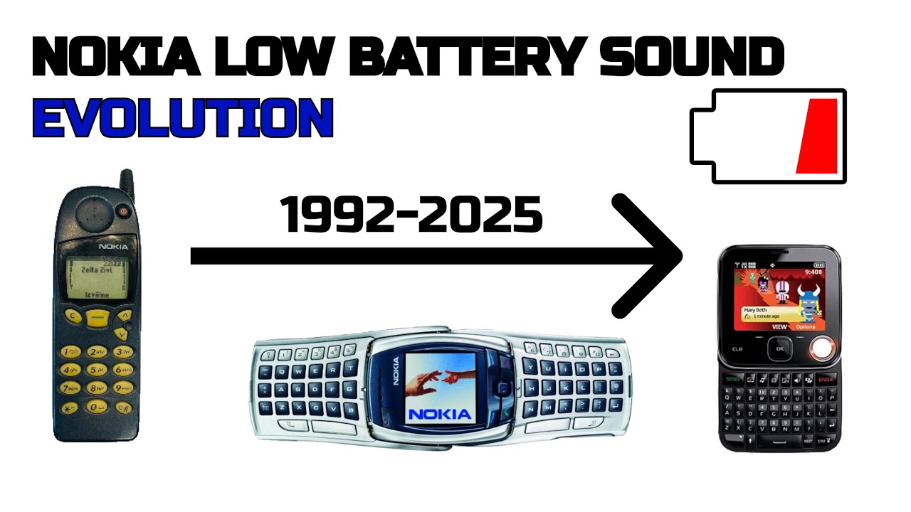 NOKIA LOW BATTERY SOUND EVOLUTION (1992-2025) - Wav Boys