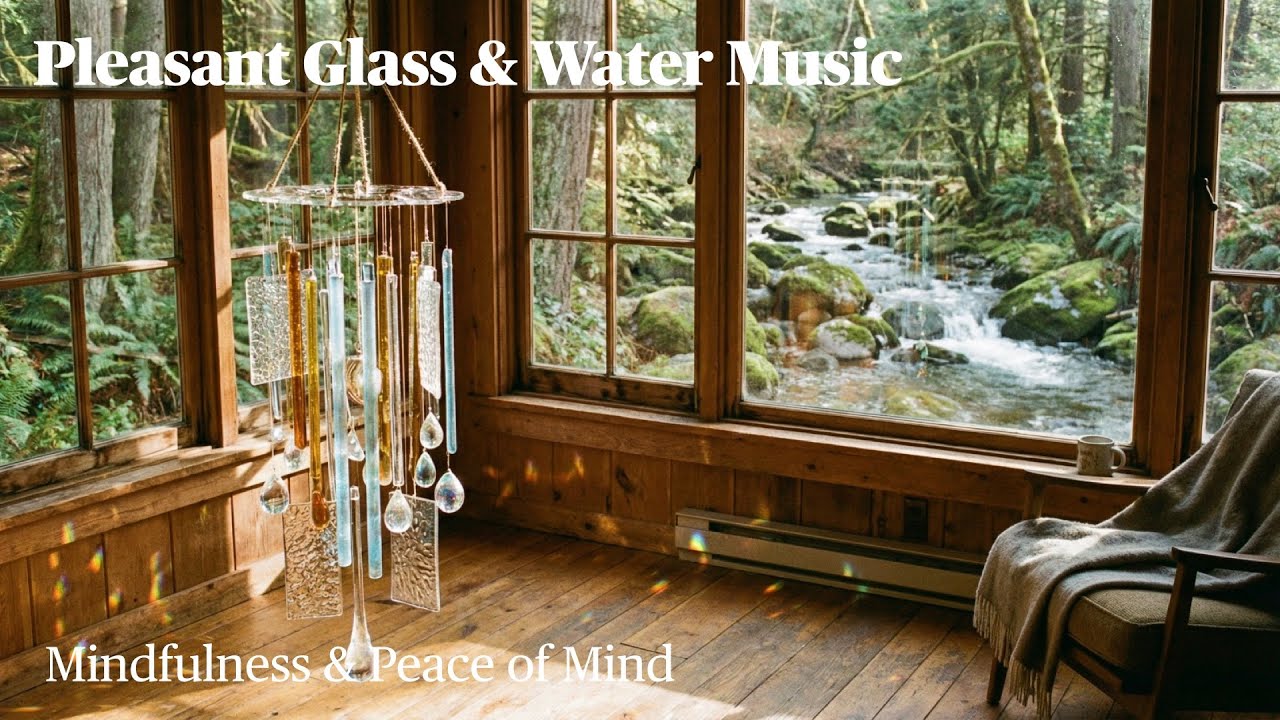 Pleasant Glass & Water Music | Focus Meditation 2026 | Relaxing Peaceful Music for Mindfulness 