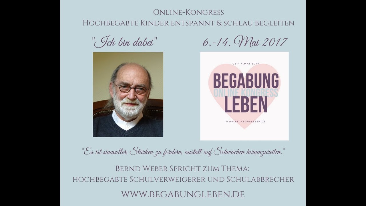 Bernd Weber über Schulverweigerer - Underachiever - Minderleister