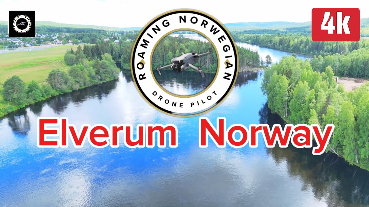 Elverum and Glomma river, Norway