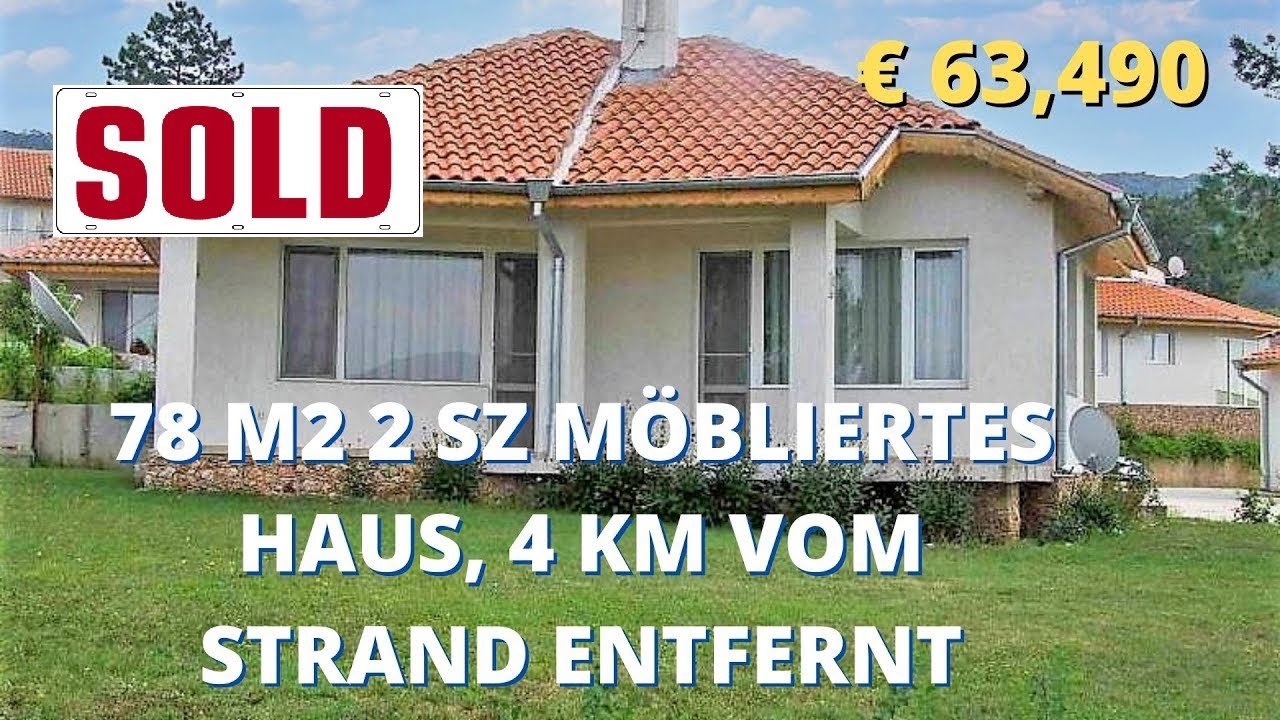 &euro;63,490 IMMO NAHE MEER 78 m2 2 SZ M&ouml;bliertes Haus, 4 km vom Strand entfernt