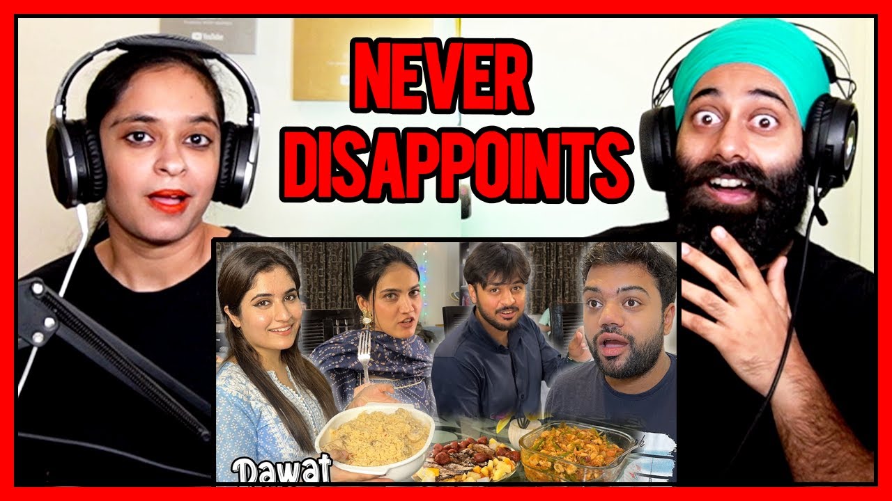 Iqra & Areeb AT Ducky & Aroob Home at Dawat | Indian Couple Reaction