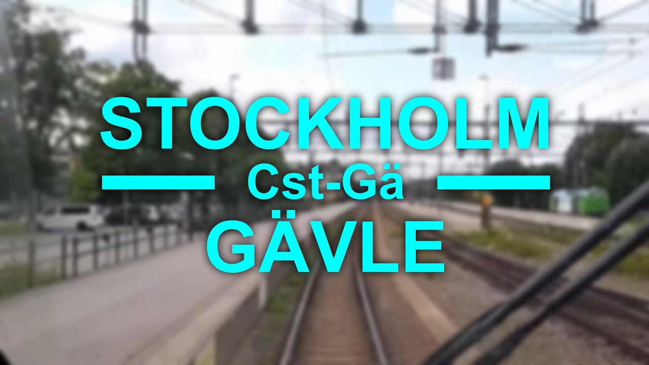 TRAIN DRIVER'S VIEW: Stockholm-Gävle