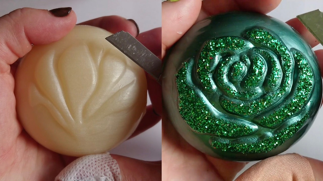 Soap Carving ASMR Relaxing Sounds no talking Satisfying ASMR Video