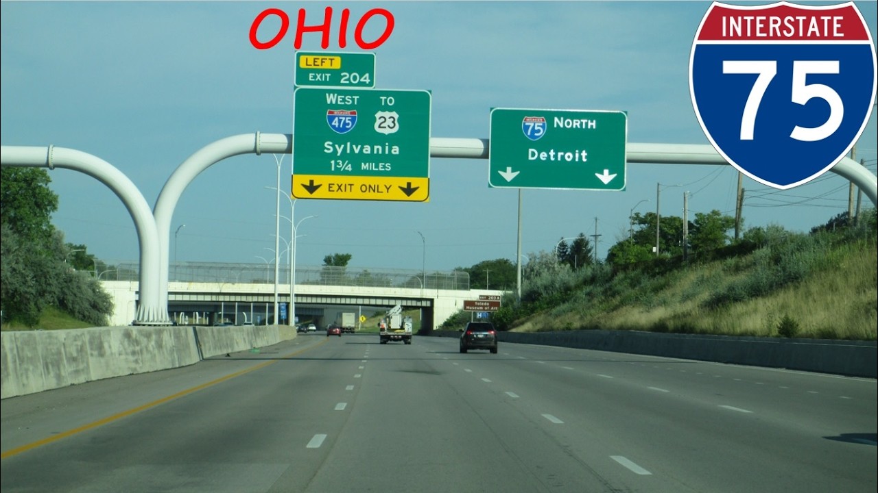 Interstate 75 - Ohio northbound [FULL LENGTH VIDEO]
