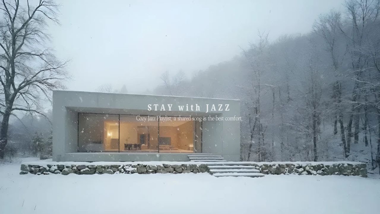 [playlist] 눈 내리는 숲 속 카페, 재즈가 흐르는 따뜻한 시간 ❄️ | Cozy Winter Jazz 플레이리스트 🎧