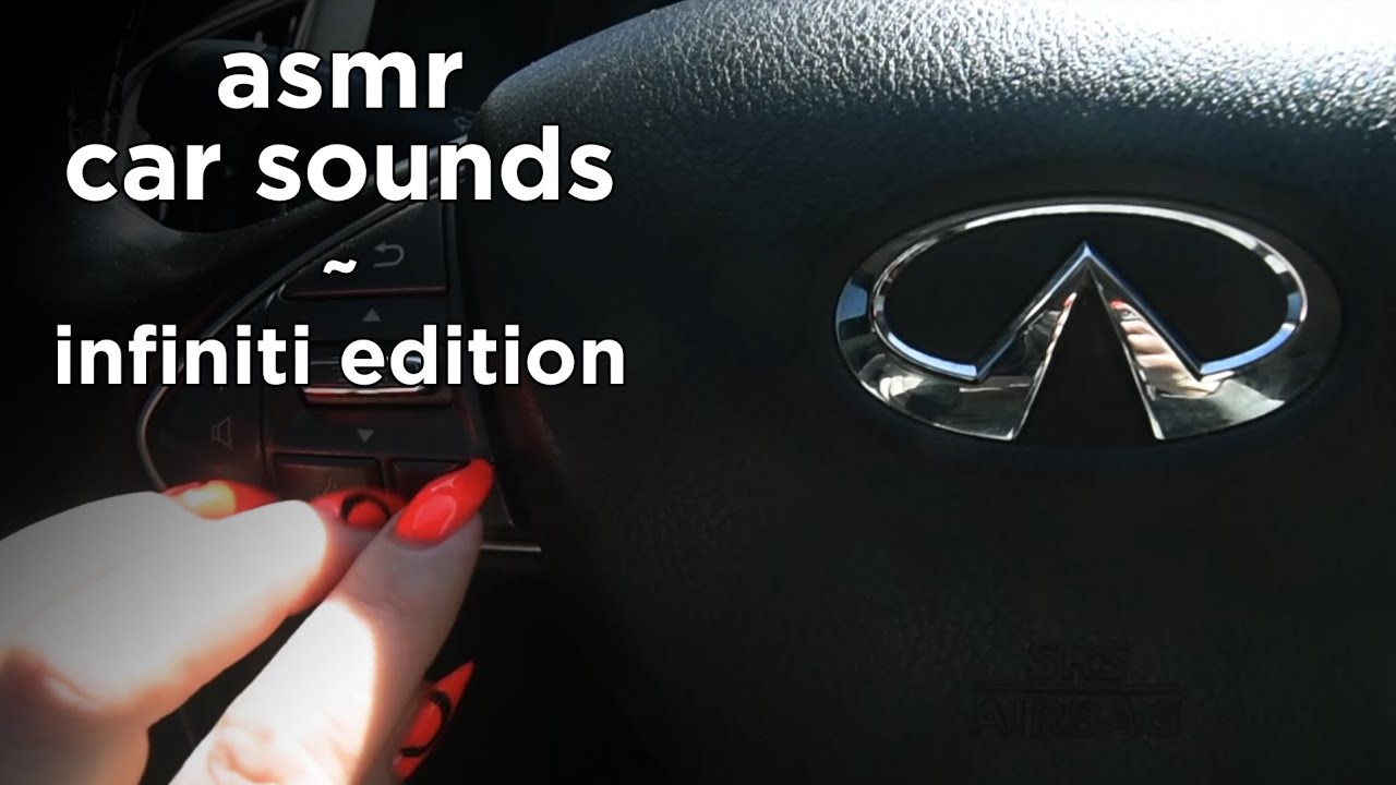asmr 🚗 INFINITI Q50 • tapping, scratching, leather • LO FI • NO TALKING