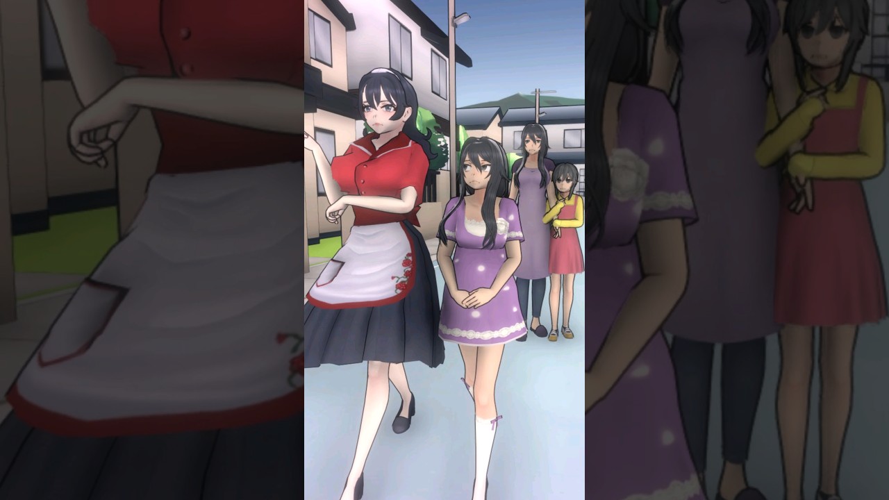 Ryoba's Childhood vs Ayano's Childhood! (Yandere Simulator) #shorts