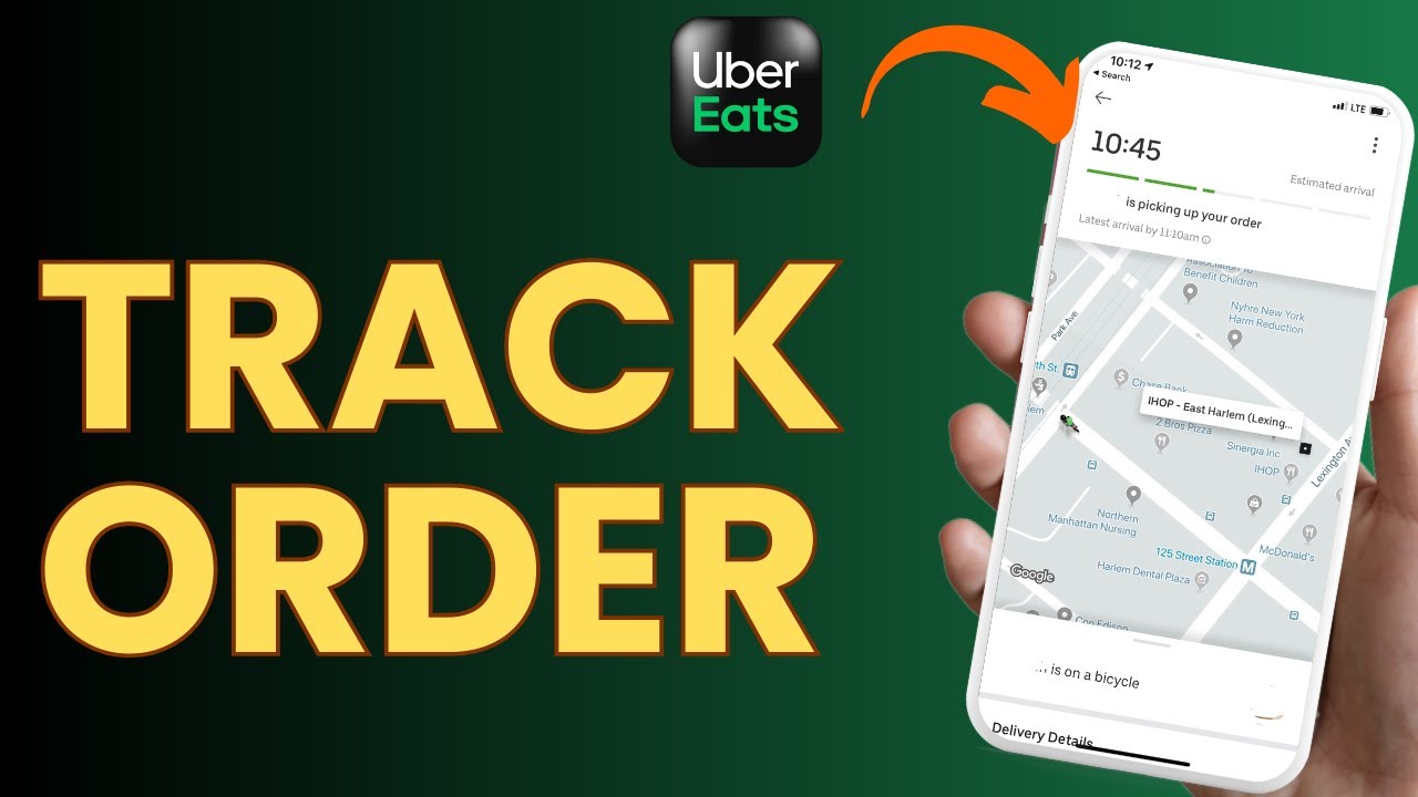 How to Track Uber Eats Order | Driver Live Map