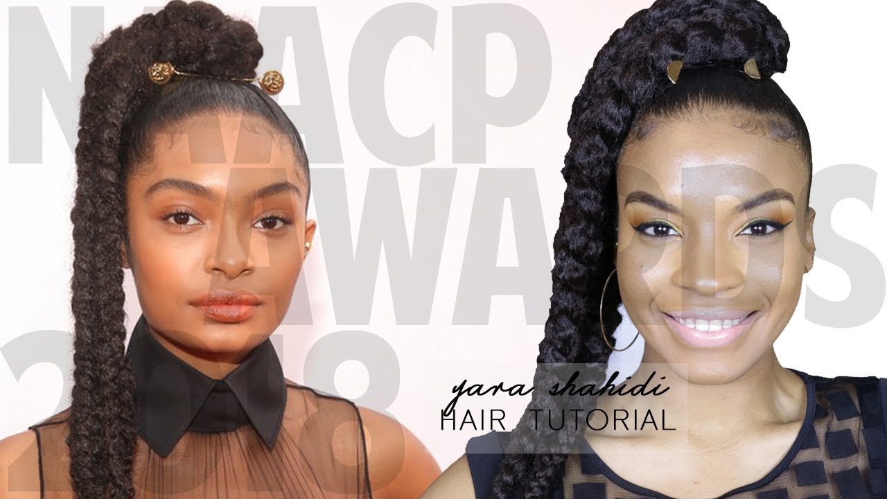 Yara Shahidi NAACP 2018 Hair Tutorial | Natural Hair INSPO