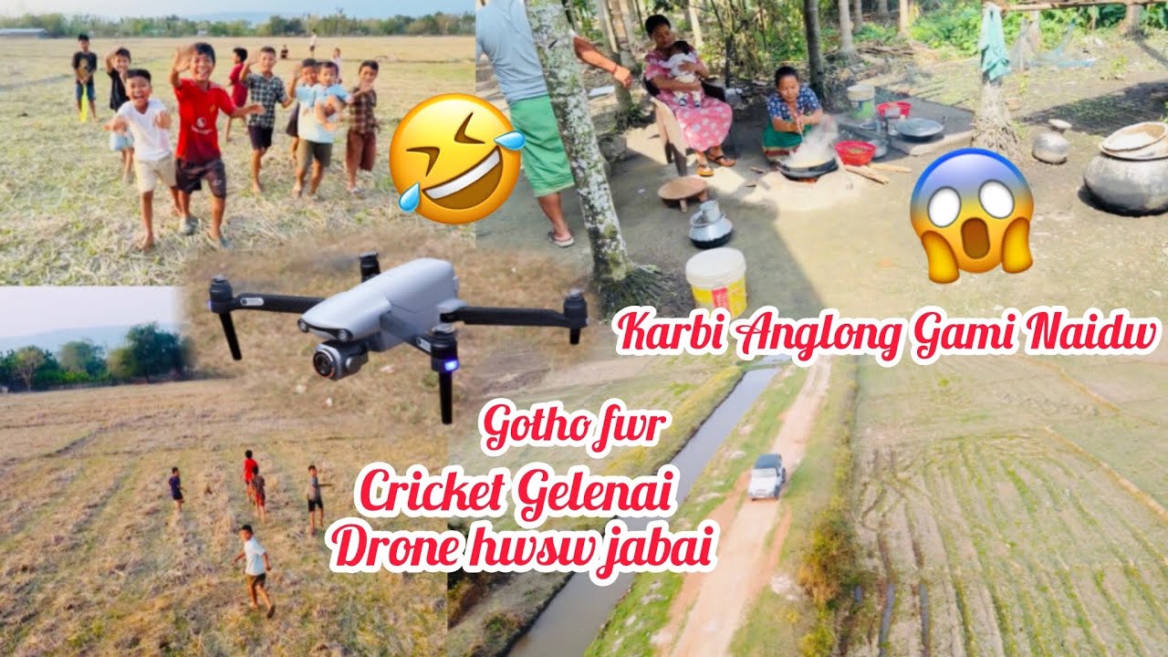 Karbi Anglong ni Gami Naidw 😱 Undwi Fwr Khwo Cricket Gelenai Drone Jwng Hwsw Fwibai Dose 🤣
