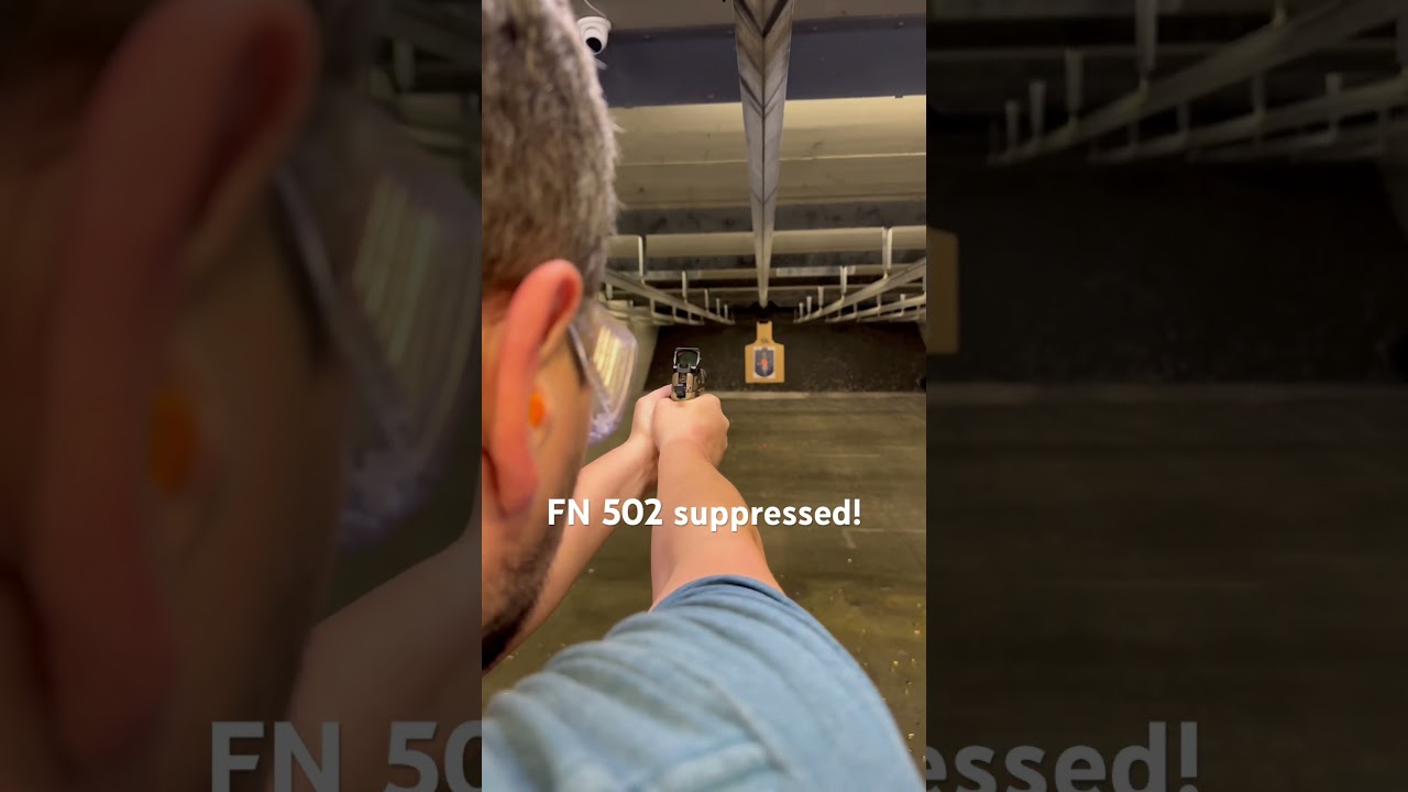 FN 502 tactical with silencer central banish 22 suppressor using CCI quiet 40gr