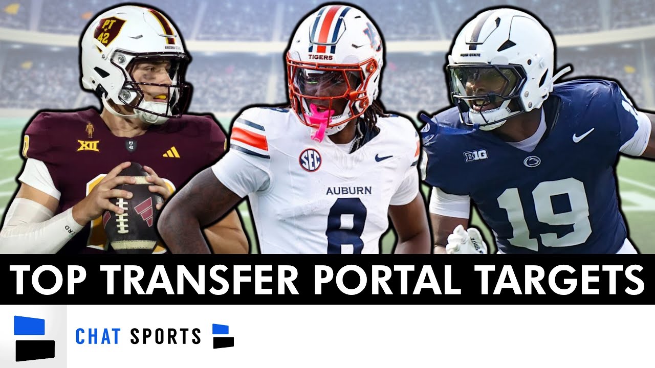 College Football Transfer Portal: Top 10 CFB FREE AGENTS Ft. Cam Coleman & Sam Leavitt