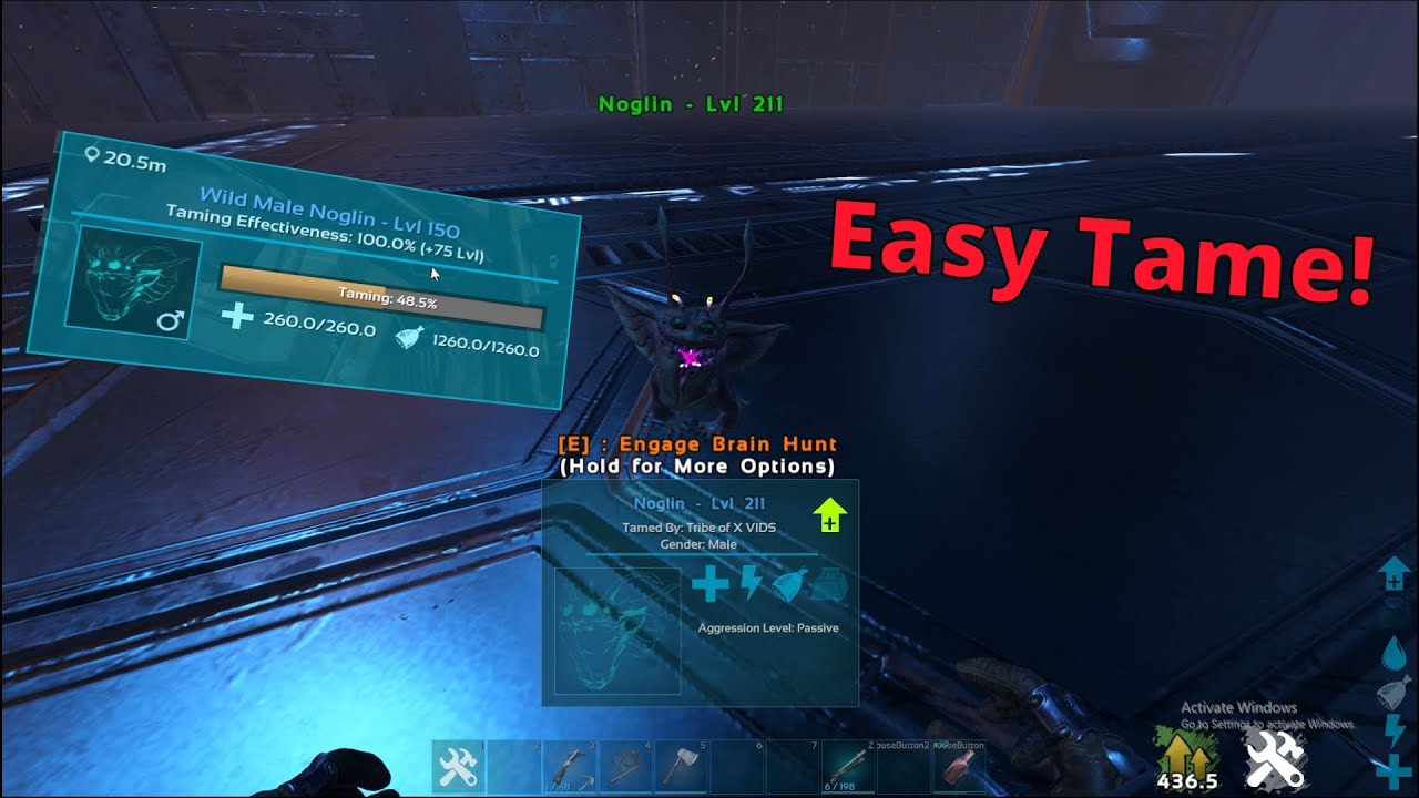 The ONLY Way To Tame A Noglin - ARK NOGLIN