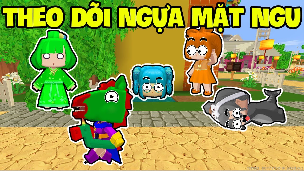 SAMMY CÙNG HỘI CHỊ EM THEO DÕI NGỰA MẶT NGU TÌM RA NGÔI NHÀ BÍ MẬT TRONG LÀNG HERO TEAM MINI WORLD