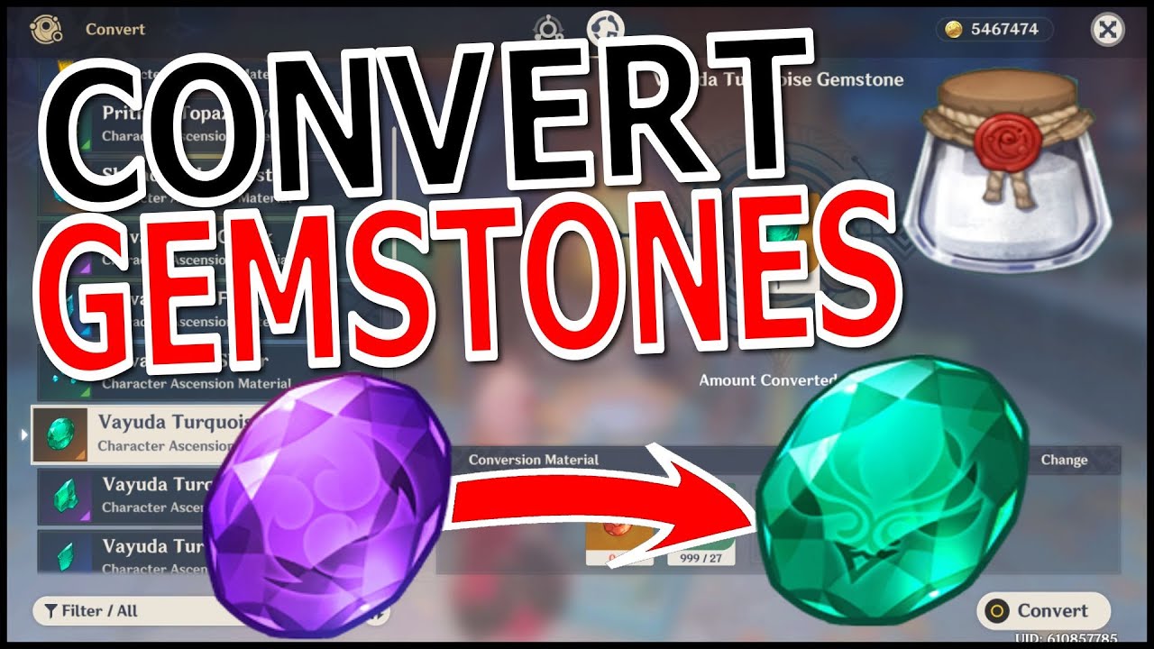 CONVERT ELEMENTAL GEMS USING DUST OF AZOTH GENSHIN IMPACT