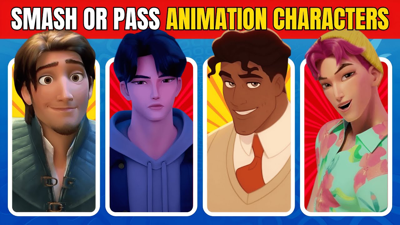 Smash or Pass Challenge Hot Animation Characters Edition! | Hear me out😍