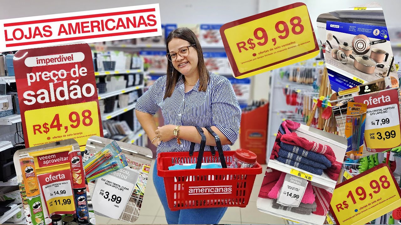 Achadinhos  lojas Americanas - Super  Saldão Utilidades do Lar, Eletro, Panetas, Potes, Chocolates..