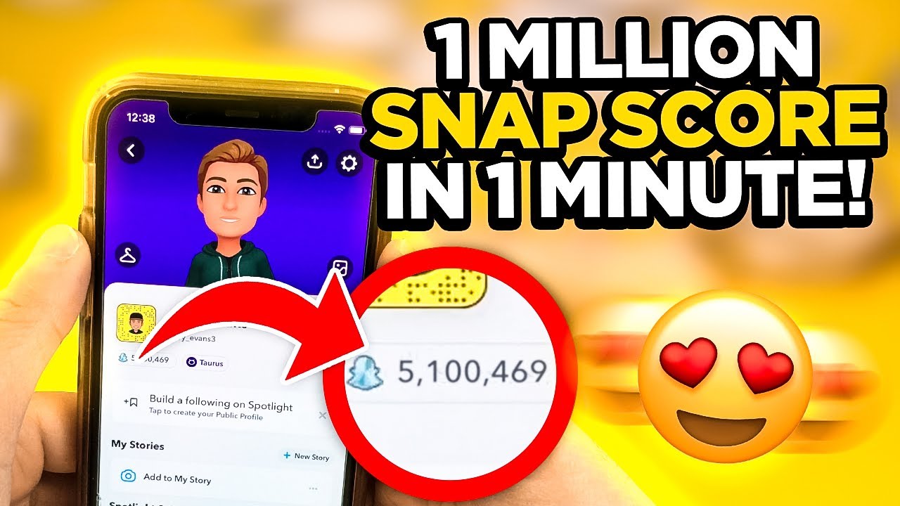 BEST WAY To INCREASE Snapchat Score FAST WITHOUT Streaks and Adding Celebrities 2022 (iOS/Android)
