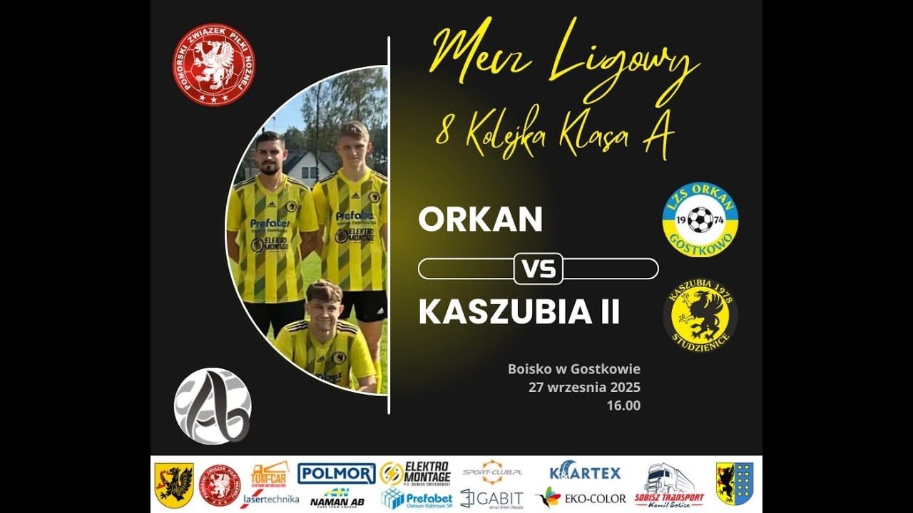 Orkan Gostkowo - Kaszubia II Studzienice 2-3 27.09.2025r. 16:00 Skrót meczu
