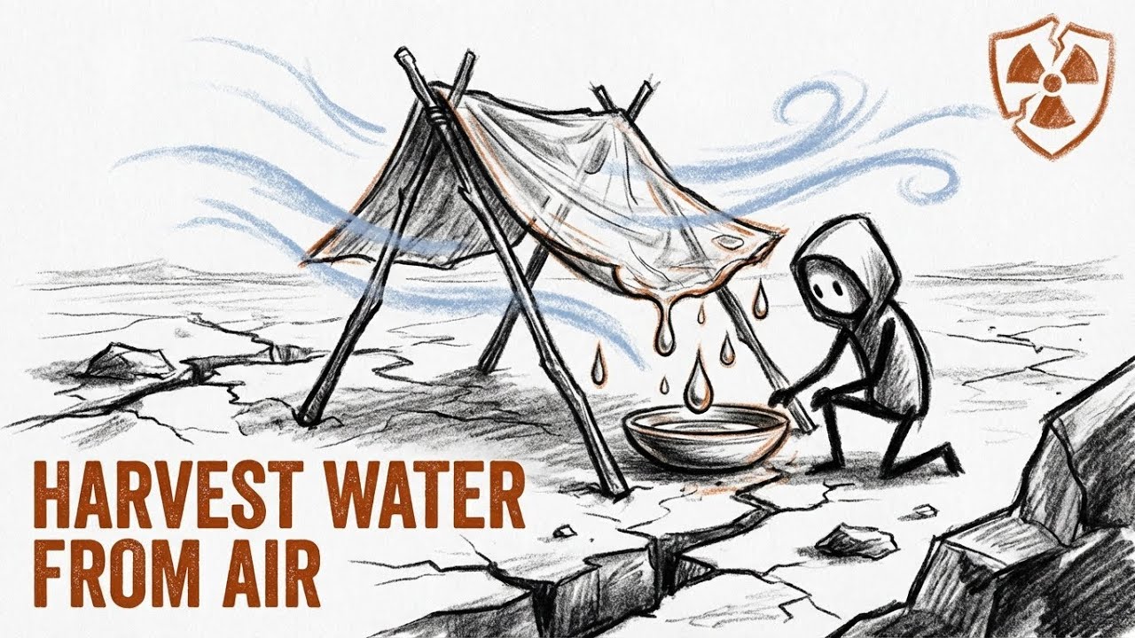 How to Harvest Water From Air With No Electricity (Emergency Water Survival Guide)