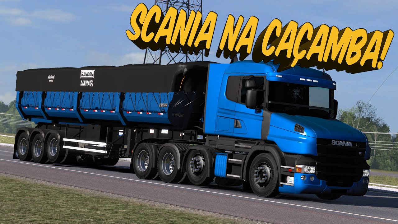 SCANIA 124 BICUDA - INDO CARREGAR NA PEDREIRA - G27 E BUTTON BOX