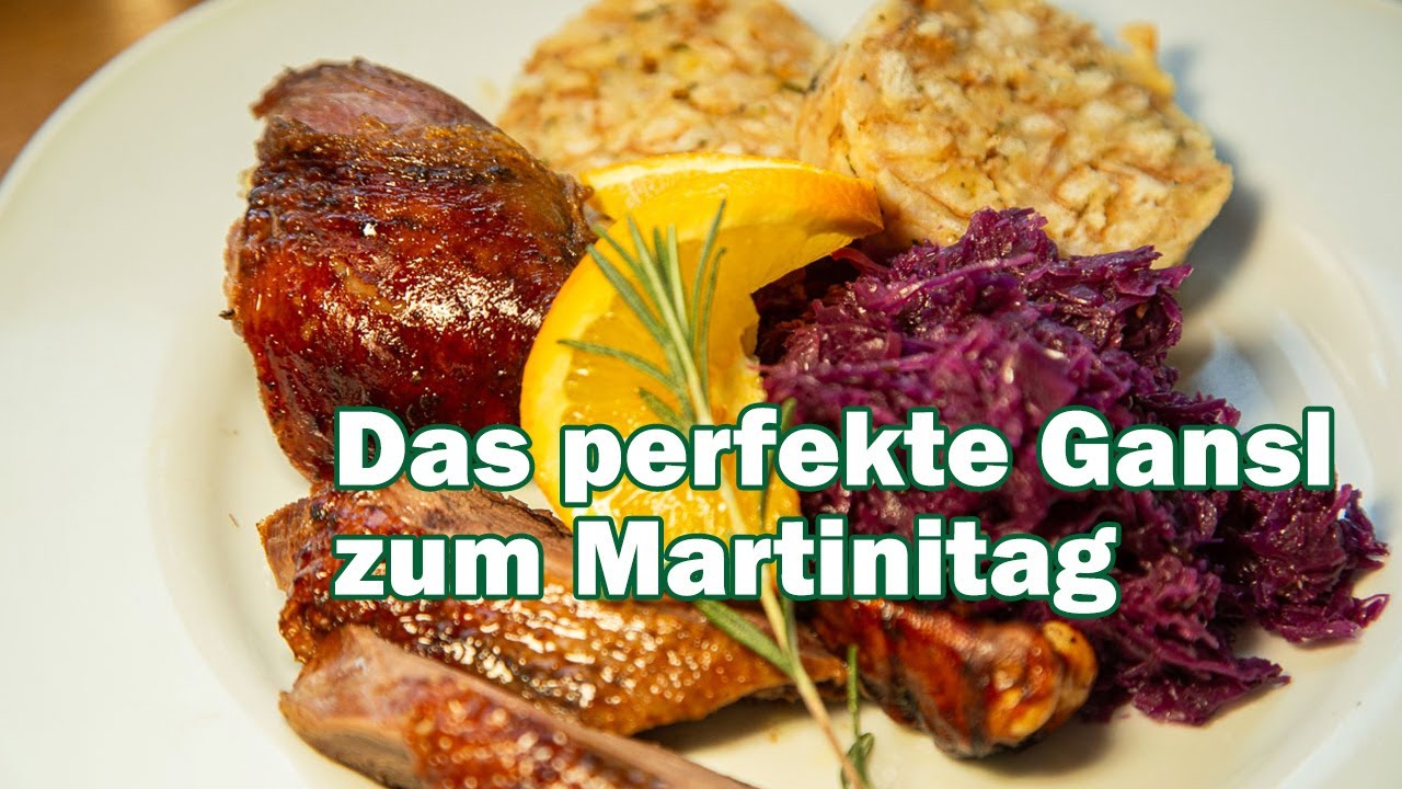 Gebratene Gans -  So gelingt das perfekte Gansl zum Martinitag 🦢🥂